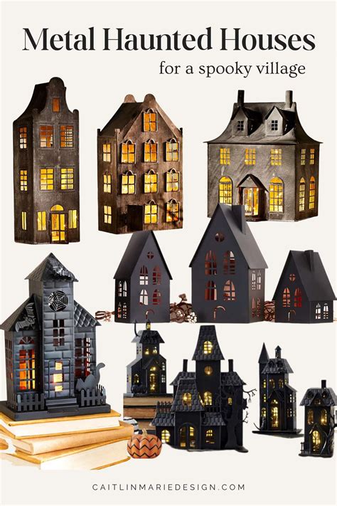 metal haunted house decor|inside haunted house ideas.